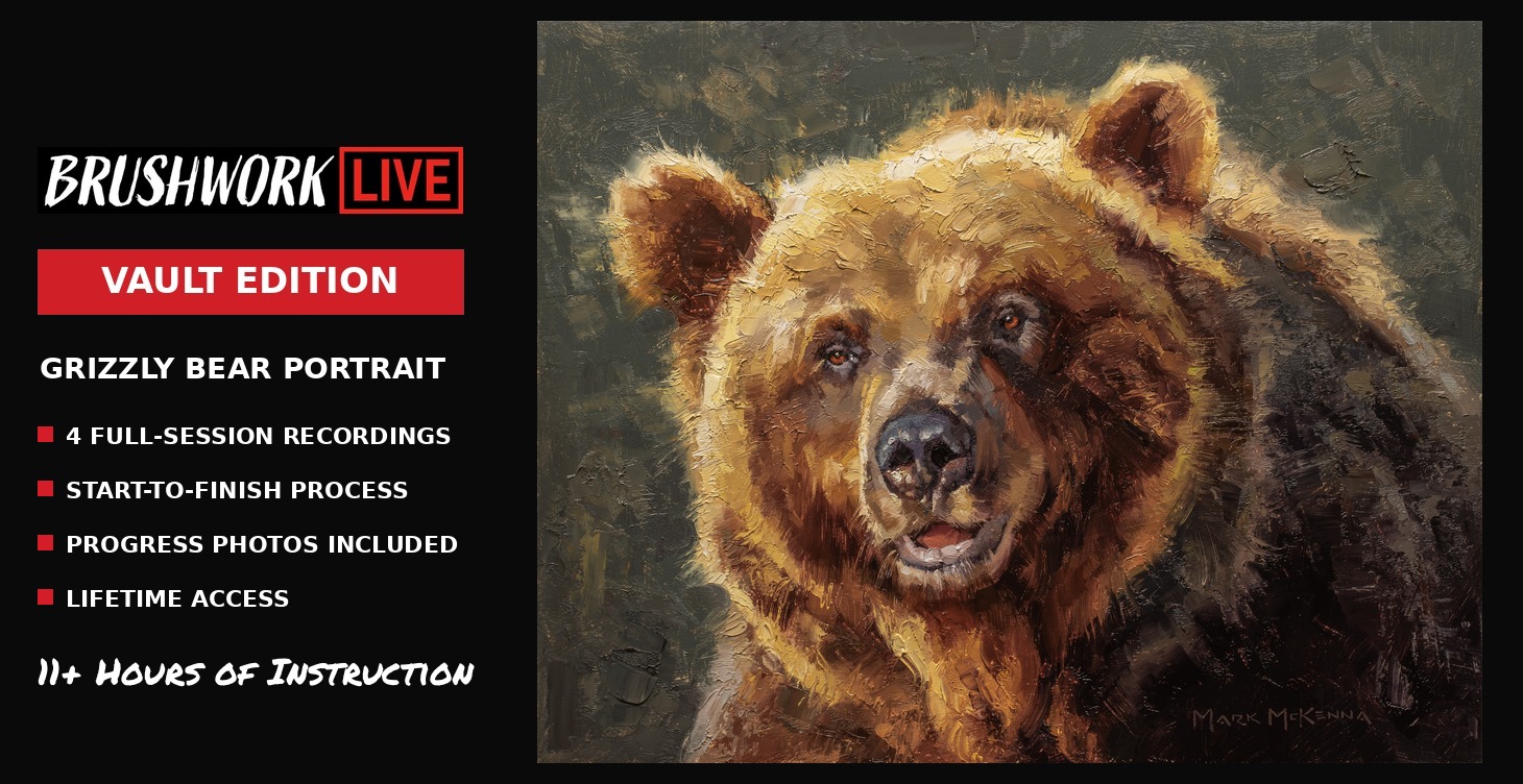 Grizzly Bear Portrait Brushwork LIVE Vault Edition cover