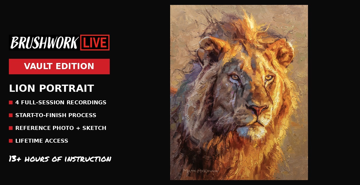 Lion Portrait Brushwork LIVE Vault Edition cover